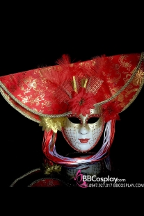 Mặt Nạ Lễ Hội Carnaval - Đỏ