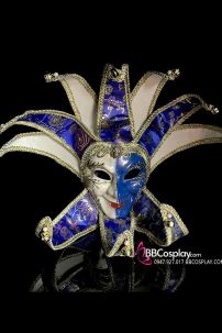 Mặt Nạ Lễ Hội Thành Phố Xa Hoa Nước Ý - Màu Xanh Dương