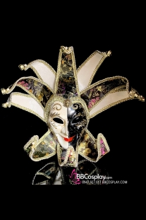 Mặt Nạ Lễ Hội Thành Phố Xa Hoa Nước Ý - Màu Đen