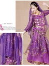 Trang Phục Múa Bụng Màu Tím Tay Dài Váy Kim Tuyến Rũ Mẫu Mới 2023