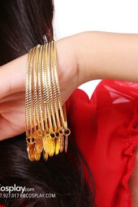 Đồ Múa Bụng Màu Xanh Nhạt Tay Dài Váy Kim Tuyến Rũ Mẫu Mới 2025