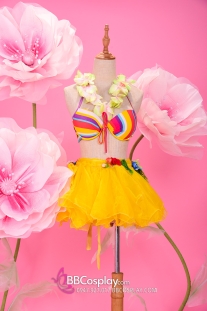 Trang Phục Hawaii Váy Vàng