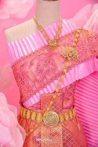 Đồ Campuchia Hồng Cánh Sen Váy Cam