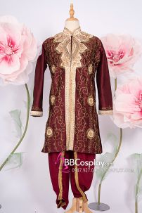 Đồ Nam Ấn Độ Đỏ Hoàng Gia