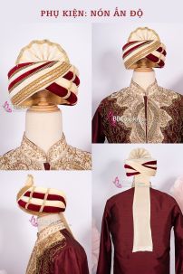 Đồ Nam Ấn Độ Đỏ Hoàng Gia