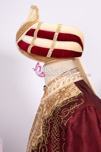 Nón Hoàng Tử Ấn Độ Đỏ Kem