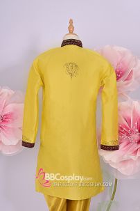 Đồ Ấn Độ Cho Nam Màu Vàng Nghệ