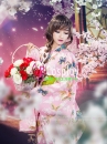 Yukata Hồng Bướm Xinh