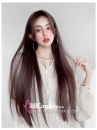DH ODTK 314604 Tóc Giả Nâu Hạt Dẻ 2 Mái Dài 80Cm 15872