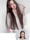 DH ODTK 314604 Tóc Giả Nâu Hạt Dẻ 2 Mái Dài 80Cm 15872