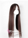 DH ODTK 314604 Tóc Giả Nâu Hạt Dẻ 2 Mái Dài 80Cm 15872