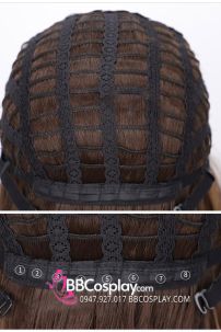 Tóc Ngắn Nâu Line Xanh