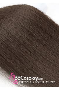 Tóc Ngắn Nâu Line Xanh