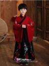 Cổ Trang Thái Tử Bé Trai Áo Đỏ Váy Đen