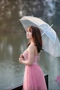 Dù Trong Suốt - Ô Trong Suốt Chụp Ảnh Phong Cách Nhật Bản