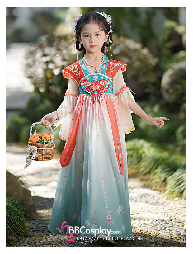 Váy công chúa cho bé gái mẫu 1 - May đo đồng phục Hải Đường