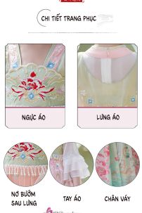 Váy Hằng Nga Tiên Nữ Cho Bé