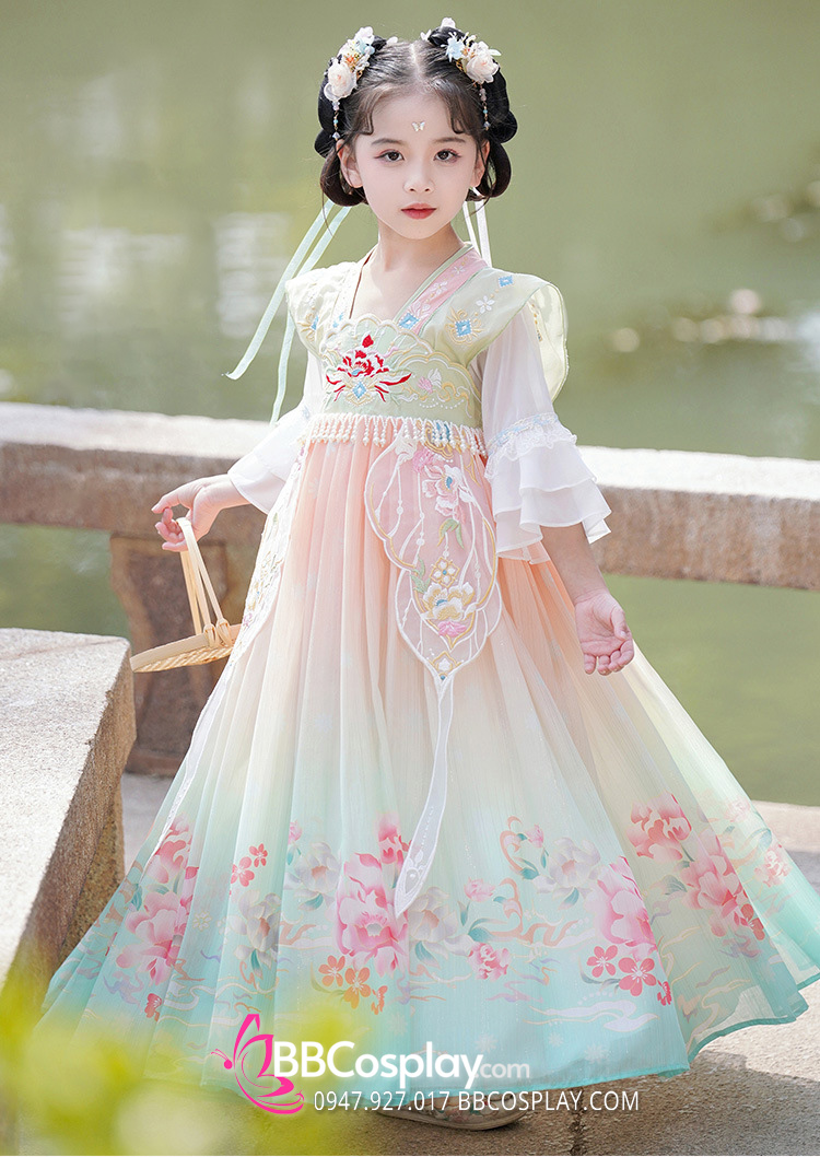 Đầm công chúa Hằng Nga dịu dàng cho bé gái CBG9476P | Bé Cưng Shop