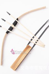 Bộ Cung Tên Dài 60Cm + Mũi Tên Và Ống Tê Gỗ