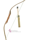 Bộ Cung Tên Gỗ Dài 100Cm + Mũi Tên Và Ống Tên Tre
