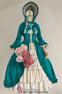 Đầm Lolita Xanh Hầu Gái Lọ Lem - Bigsize Cho Nam