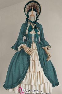 Đầm Lolita Xanh Hầu Gái Lọ Lem - Bigsize Cho Nam