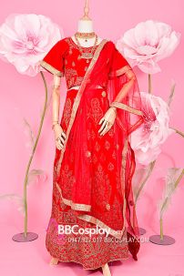 Đồ Lahanga Đỏ Ấn Độ Cho Cô Dâu