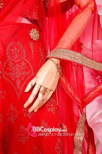 Đồ Lahanga Đỏ Ấn Độ Cho Cô Dâu