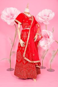 Đồ Lahanga Đỏ Ấn Độ Cho Cô Dâu