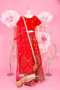 Đồ Lahanga Đỏ Ấn Độ Cho Cô Dâu