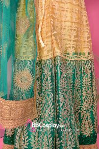 Đồ Lehanga Ấn Độ Màu Xanh Lá