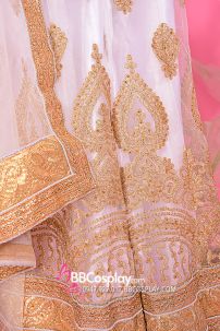 Đồ Lehanga Ấn Độ Trắng