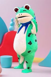 Đồ Mascot Ếch Xanh Bơm Hơi