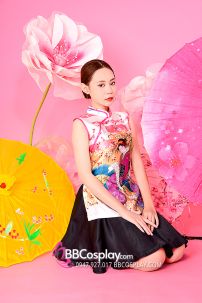 Xườn Xám Váy Áo Trắng Váy Đen