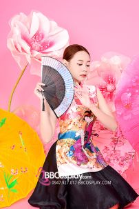 Xườn Xám Váy Áo Trắng Váy Đen