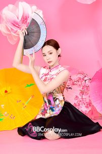 Xườn Xám Váy Áo Trắng Váy Đen