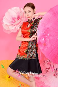 Xường Xám Váy Kính Vạn Hoa