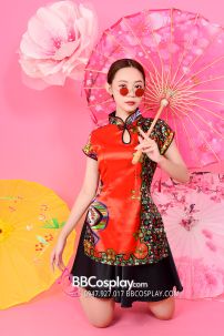 Xường Xám Váy Kính Vạn Hoa