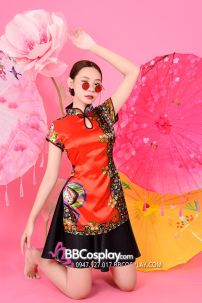 Xường Xám Váy Kính Vạn Hoa