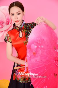 Xường Xám Váy Kính Vạn Hoa