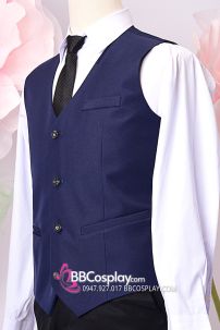 Áo Gile Nam Xanh Đen Cho Quí Ông