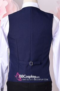 Áo Gile Nam Xanh Đen Cho Quí Ông