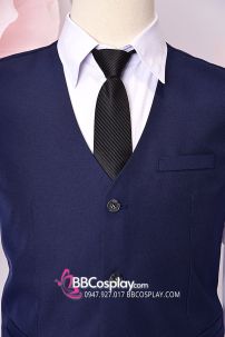 Áo Gile Nam Xanh Đen Cho Quí Ông