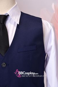 Áo Gile Nam Xanh Đen Cho Quí Ông