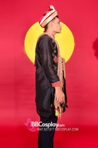 Đồ Kurta In Black Truyền Thống Ấn Độ Nam