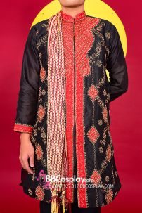 Đồ Kurta In Black Truyền Thống Ấn Độ Nam
