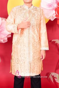 Đồ Nam Ấn Độ Beige Kurta