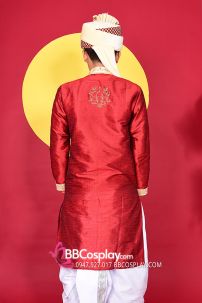 Đồ Nam Ấn Độ Đỏ Gạch Firebrick Kurta