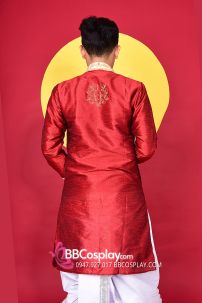 Đồ Nam Ấn Độ Đỏ Gạch Firebrick Kurta