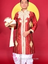Trang Phục Nam Ấn Độ Đỏ Gạch Firebrick Kurta